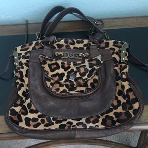 DOLCE AND GABBANA LEOPARD PURSE